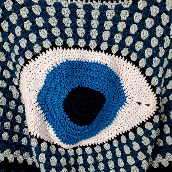 Vintage Crochet Granny Square Vest Tank M/L - Picture 3 of 4